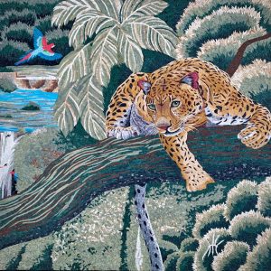 The Wild Majesty – Tiger Mosaic Wall Art